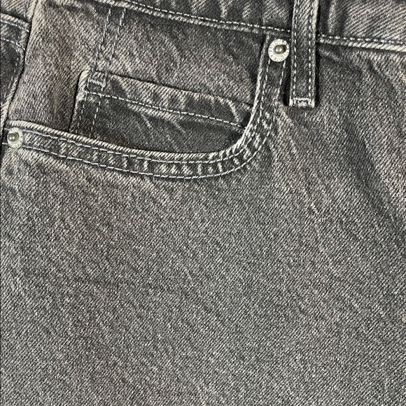 Old Navy Black Extra High Rise Wide Leg Jeans Women 4 Petite - Picture 5 of 10